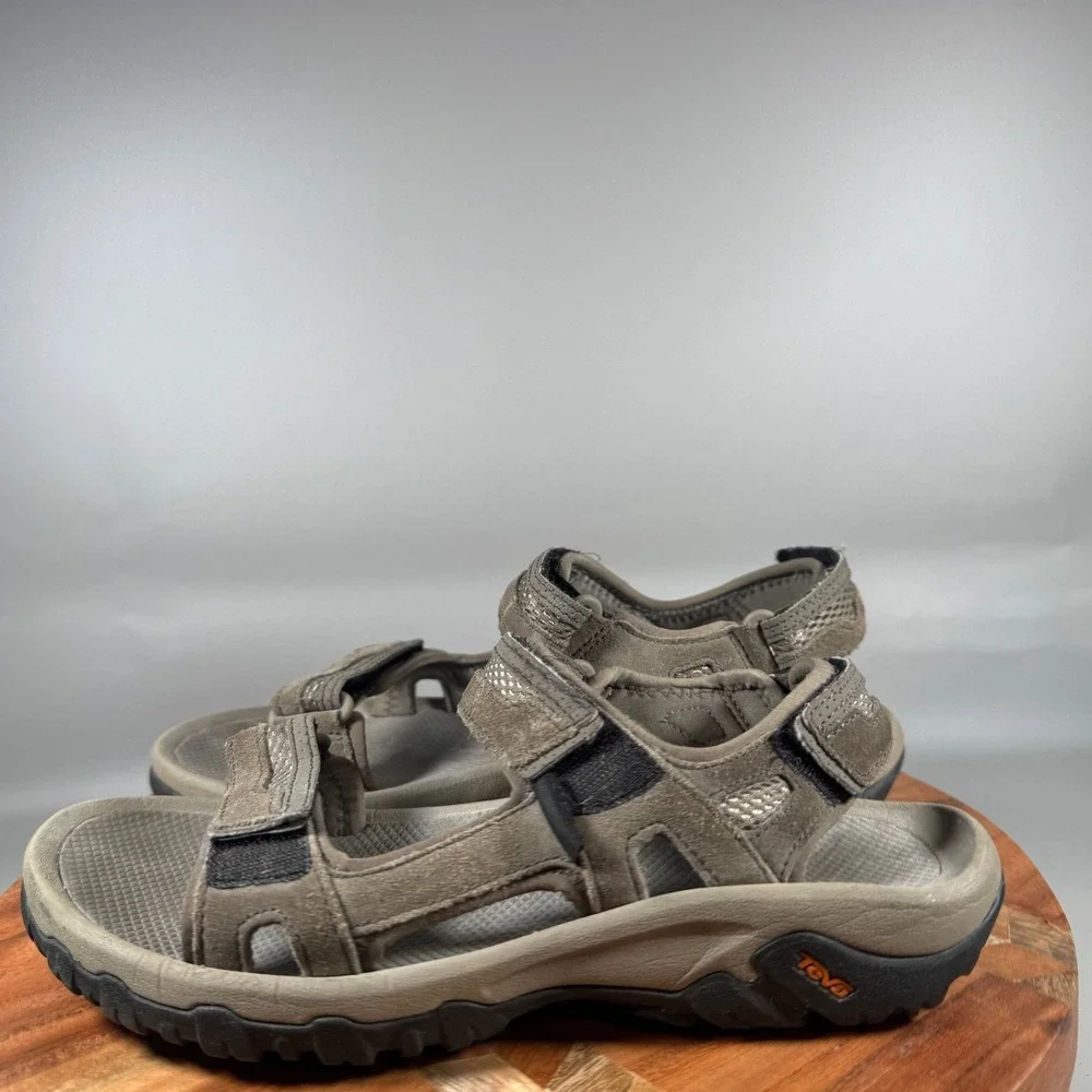 Teva Mens Katavi 2 Bungee Cord Brown Suede Hiking Sport Sandals 1002433 Size 8